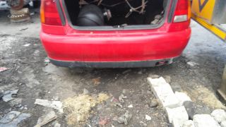 volkswagen polo classic 2001 dürbün gögüslü araçtan sökme orjinal çıkma kırmızı renk  arka tampon